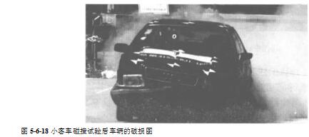 小客车碰撞试验后车辆的破损图